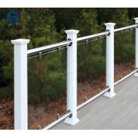 Outdoor Brushed Stainless Steel Glass Balcony Railing Design