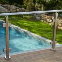 Outdoor aluminum price glass railings/balcony glass railing