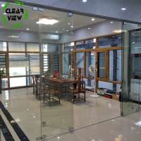 CLEAVIEW FURNISHING china factory price frameless glass folding door